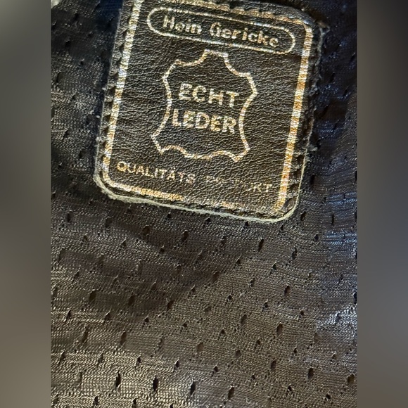 Vtg Hein Gericke Black Leather Motorcycle Chaps With Pockets Adjustable Belt XL? - Picture 6 of 13